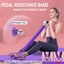 100 Lbs Resistance Band 4-Tube Pedal Puller Elastic Exerciser Carousel 4