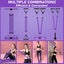 100 Lbs Resistance Band 4-Tube Pedal Puller Elastic Exerciser Carousel 6