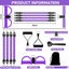 100 Lbs Resistance Band 4-Tube Pedal Puller Elastic Exerciser Carousel 10