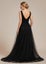 Jillian v neck backless soft tulle wedding dress in black s8 Carousel 2