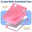iPad Air 5 10.9-inch 2022 Shockproof Handle Stand Case-Pink Carousel 7