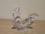 Vintage Princess House Crystal Art Glass Flying Dove Figurine / Dish Carousel 1