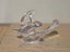 Vintage Princess House Crystal Art Glass Flying Dove Figurine / Dish Carousel 7