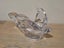 Vintage Princess House Crystal Art Glass Flying Dove Figurine / Dish Carousel 10