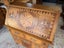 Circa 1950's Solid Rimu Frame With NZ Native Timbers Inlay Drop Front Desk Carousel 7