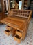 Circa 1950's Solid Rimu Frame With NZ Native Timbers Inlay Drop Front Desk Carousel 16