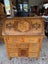 Circa 1950's Solid Rimu Frame With NZ Native Timbers Inlay Drop Front Desk Carousel 8