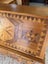 Circa 1950's Solid Rimu Frame With NZ Native Timbers Inlay Drop Front Desk Carousel 18