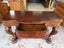 Victorian Solid Mahogany Scroll Legs Console or Hall Table Carousel 11