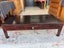 An Antique Chinese Oxblood Red Lacquer One Drawer Coffee Table Carousel 13