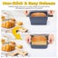 Collapsible Silicone Bread Loaf Pan with Lid Nonstick Baking Mold for Oven Carousel 4