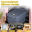 Collapsible Silicone Bread Loaf Pan with Lid Nonstick Baking Mold for Oven Carousel 6