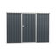 2.55m x 0.89m Garden Sheds Grey Carousel 5