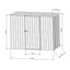 2.55m x 0.89m Garden Sheds Grey Carousel 11