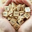 100Pcs Scrabble Letters - Wooden Tiles Art Game Alphabet Learning Words Craft Carousel 4