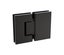 Della Francesca 110Cm Wall To Frameless Shower Screen With Black Brackets And Br Carousel 8