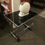 Art Deco Chrome & Black Vitrolite Side Table. Beautifully Preserved.Showpiece. Carousel 3