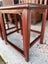 PAIR Circa 1950's Chinese Solid Elm Red Lacquer Chairs Carousel 6