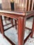 PAIR Circa 1950's Chinese Solid Elm Red Lacquer Chairs Carousel 7