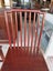 PAIR Circa 1950's Chinese Solid Elm Red Lacquer Chairs Carousel 10