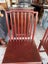PAIR Circa 1950's Chinese Solid Elm Red Lacquer Chairs Carousel 13