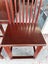 PAIR Circa 1950's Chinese Solid Elm Red Lacquer Chairs Carousel 14