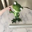 HAPPY FROG STATUE < DRINKS ANYONE > ( $$1/00 RES) Brand NEW Great Gift Carousel 3