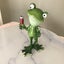 HAPPY FROG STATUE < DRINKS ANYONE > ( $$1/00 RES) Brand NEW Great Gift Carousel 10