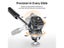 Inverted Ball Head For Tripod 3/8" 1/4" Screw 360° Hydraulic Carousel 3