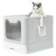 Self-Cleaning Hooded Cat Litter Box Enclosed Large Kitty Toilet Tray Refills Carousel 4