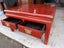 A Vintage Chinese Red Lacquer Square Coffee Table with 2 Drawers Carousel 9