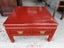 A Vintage Chinese Red Lacquer Square Coffee Table with 2 Drawers Carousel 4