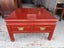 A Vintage Chinese Red Lacquer Square Coffee Table with 2 Drawers Carousel 18
