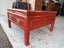 A Vintage Chinese Red Lacquer Square Coffee Table with 2 Drawers Carousel 19