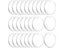 50pcs Clear Acrylic Discs For Keychain Pendant DIY Carousel 1