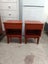 Rare Pair of Mid Century Mahogany Bedsides Carousel 1