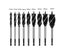 4-9pc Woodworking Twist Drill Bit Set Auger Fast Cut Carousel 6