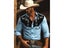 Long-Sleeved Western Cowboy Style Printed Men's Shirt Carousel 4