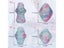 5pcs Set Bamboo Reusable Washable Menstrual Pads Bonus Bag Carousel 5