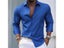 Men's White Casual Stretch Long Sleeve Shirt Carousel 4