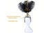 Rhinestone Adorned Detachable DIY Feather Carnival Headpiece Adjustable Size Carousel 7