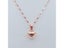 585 Purple Gold Heart Pendant Necklace For Women 14k Rose Gold Plated Carousel 1