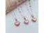 585 Purple Gold Heart Pendant Necklace For Women 14k Rose Gold Plated Carousel 2