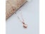 585 Purple Gold Heart Pendant Necklace For Women 14k Rose Gold Plated Carousel 3