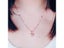 585 Purple Gold Heart Pendant Necklace For Women 14k Rose Gold Plated Carousel 5