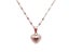 585 Purple Gold Heart Pendant Necklace For Women 14k Rose Gold Plated Carousel 6