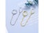 Double Chain Clip On Drop Hoop Ear Cuff For Women No Piercings Carousel 3