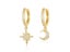 Double Chain Clip On Drop Hoop Ear Cuff For Women No Piercings Carousel 1