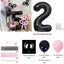 45 Pieces Pink Latex Balloon Set For Girls Birthday Party Carousel 3