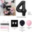 45 Pieces Pink Latex Balloon Set For Girls Birthday Party Carousel 4